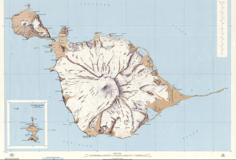 Heard Island Map, 1985. Image credit: excerpt from the Division of National Mapping.